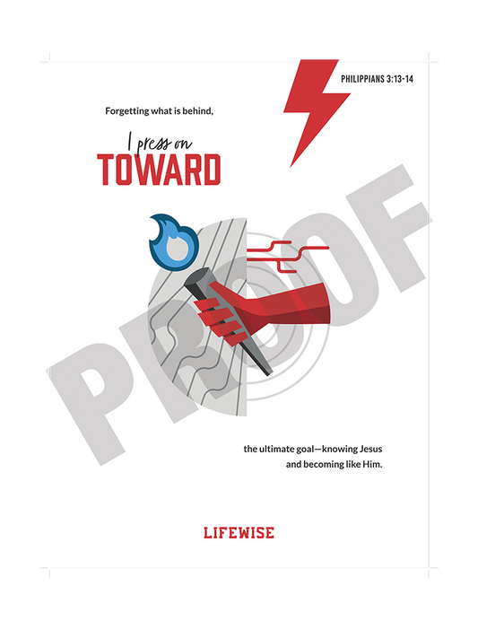 MS Laminated Poster 042 - (Press On Toward the Goal)